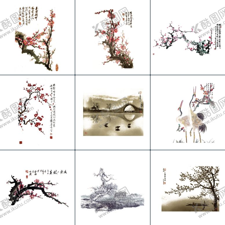 编号：87682907021810181097【酷图网】源文件下载-梅花梅花素材梅花元素一支