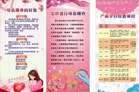 母乳喂养展架及产孕妇检查项目