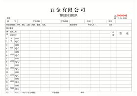 机房巡检表