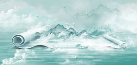 梦幻山海间的奇幻景象