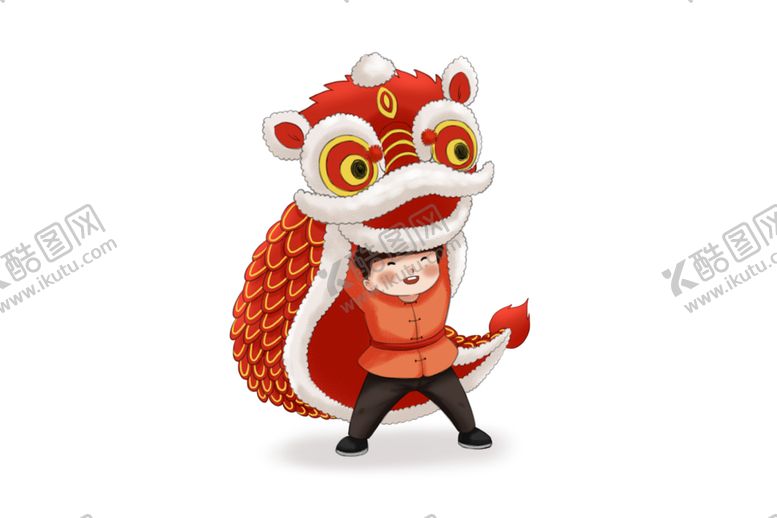 编号：32914502010400033594【酷图网】源文件下载-舞狮的男孩
