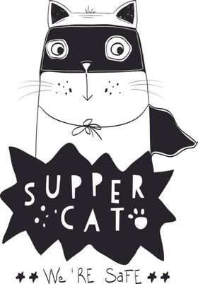 猫粉色猫卡通本子包装纸