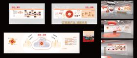 红色党建展厅文化墙