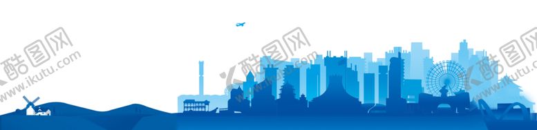 编号：16985802151059549247【酷图网】源文件下载-南宁蓝色背景剪影