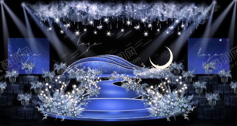 编号：62622304091830022048【酷图网】源文件下载-梦幻星空婚礼