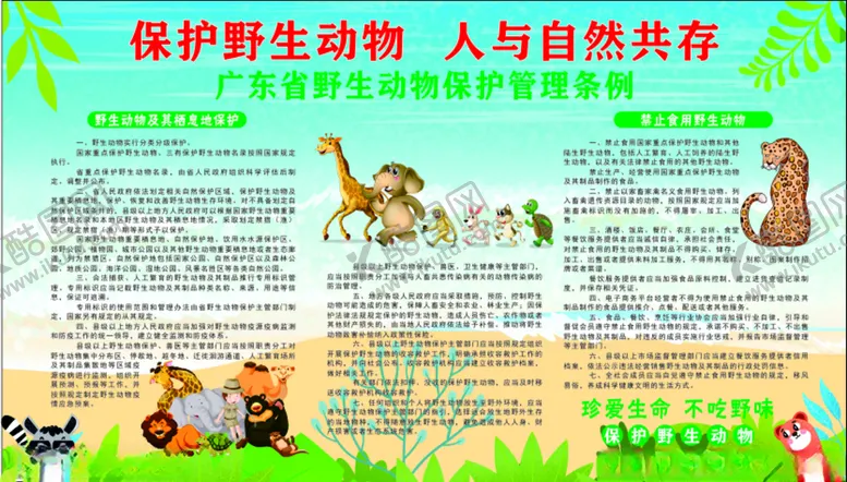 编号：23199905110833184967【酷图网】源文件下载-保护野生动物法律法规