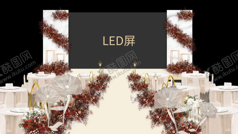 编号：83584410221055048652【酷图网】源文件下载-婚礼仪式区效果图