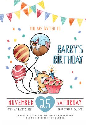 儿童生日贺卡