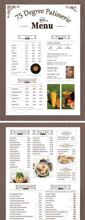 餐饮小吃奶茶菜单设计