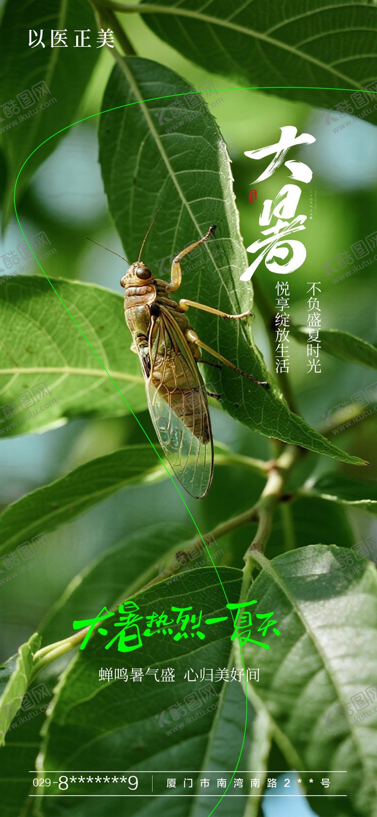 编号：29066907092306077679【酷图网】源文件下载-大暑节气海报