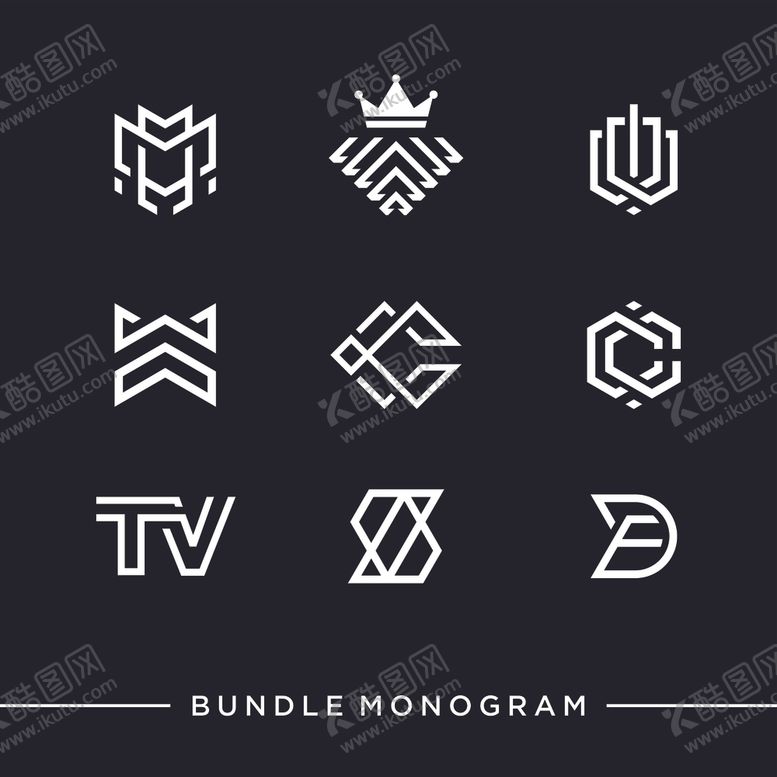 编号：68206610041415016624【酷图网】源文件下载-抽象几何标志logo图标设计