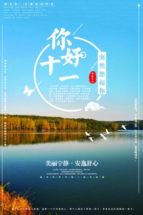 你好十一月签海报设计