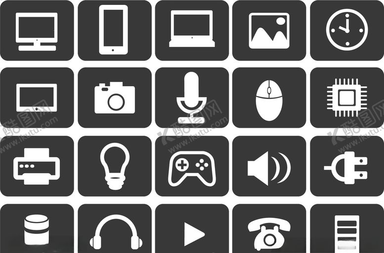 编号：84904010020643582264【酷图网】源文件下载-矢量办公游戏图标