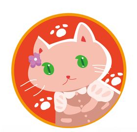 呆萌可爱卡通小猫宠物
