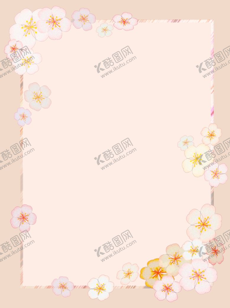 编号：61798010200823075695【酷图网】源文件下载-手绘简约风花卉边框