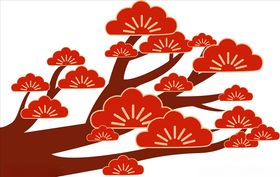 装饰松树元素