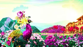 中国风景插画潮潮文化潮