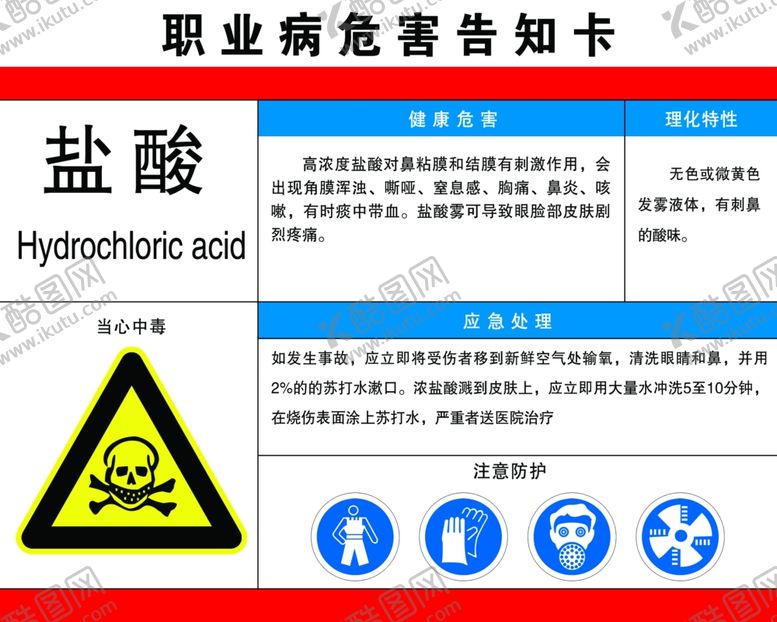 编号：84695807070634544383【酷图网】源文件下载-职业病危害告知卡