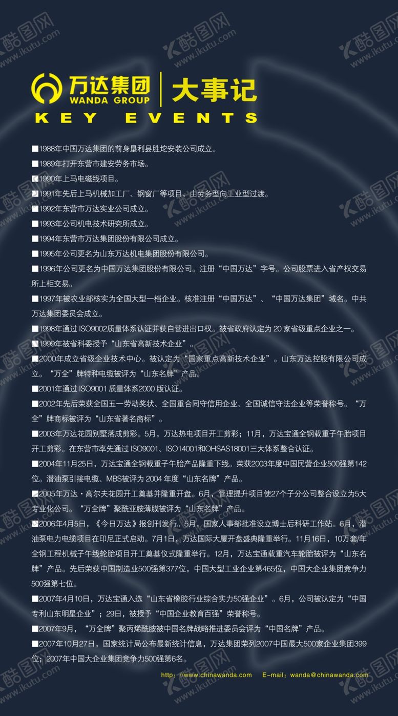 编号：74622409191500467391【酷图网】源文件下载-大事记