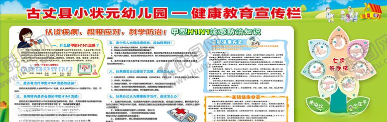 编号：29715109231149346968【酷图网】源文件下载-流感防治宣传栏