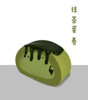 日式抹茶蛋卷
