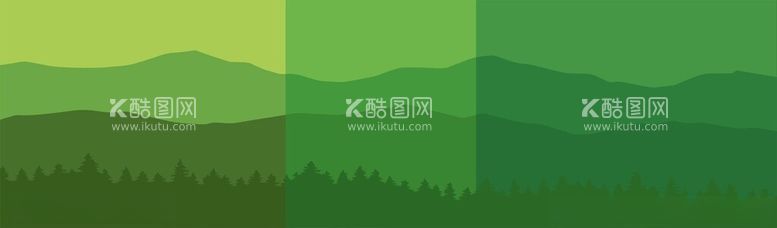 编号：64319312182338162593【酷图网】源文件下载-森林山形剪影背景