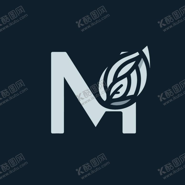 编号：34594612031705469590【酷图网】源文件下载-树叶字母m标志