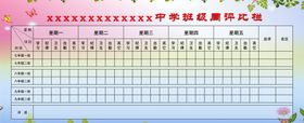 周评比栏