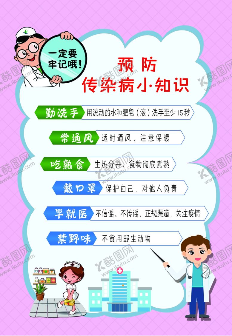 编号：88340410050322592947【酷图网】源文件下载-预防传染病