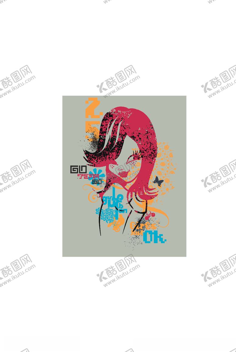 编号：78085606270619299469【酷图网】源文件下载-女装人物印花