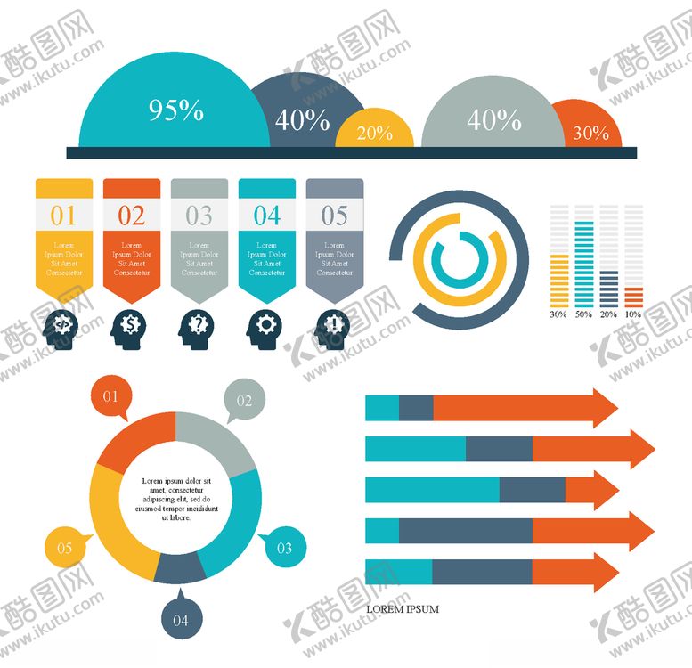 编号：47287709201516382040【酷图网】源文件下载-数据图表元素