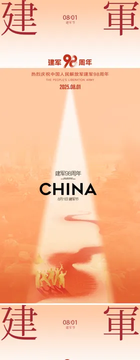 建军节海报