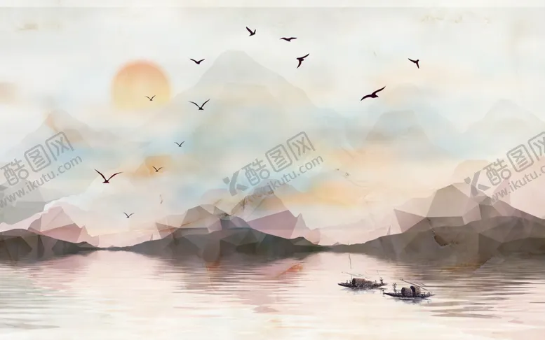 编号：24101205021301392336【酷图网】源文件下载-水墨山