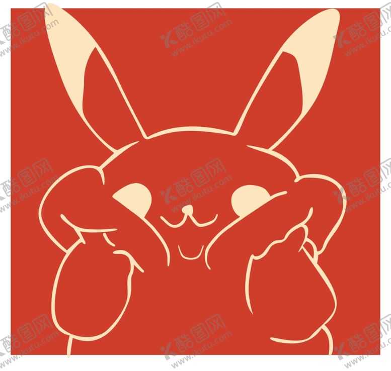 编号：63851509191611032443【酷图网】源文件下载-卡通漫画兔子潮牌图案