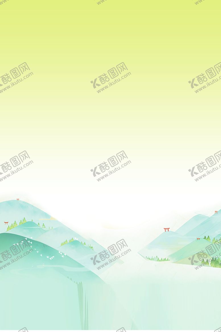 编号：96085110040852434213【酷图网】源文件下载-绿色海报背景