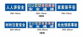 注意安全生产标语工地围墙生产展板