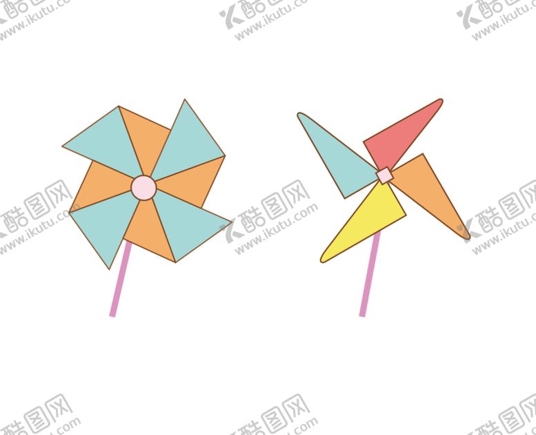 编号：37508312112259393901【酷图网】源文件下载-六一卡通风车