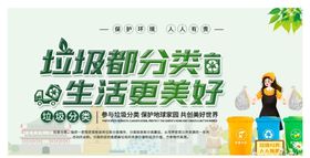 垃圾分类保护环境城市活动标语