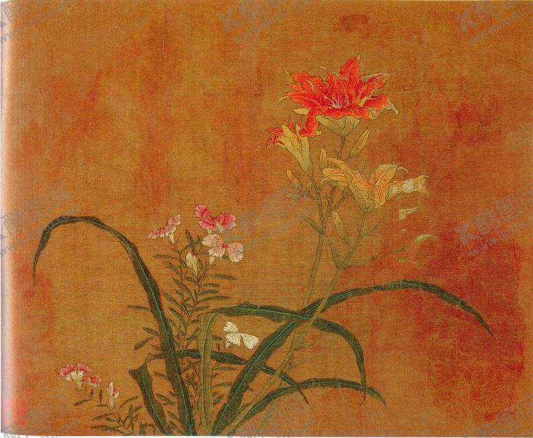 编号：20769610221449426131【酷图网】源文件下载-黄居寀花卉写生绘画