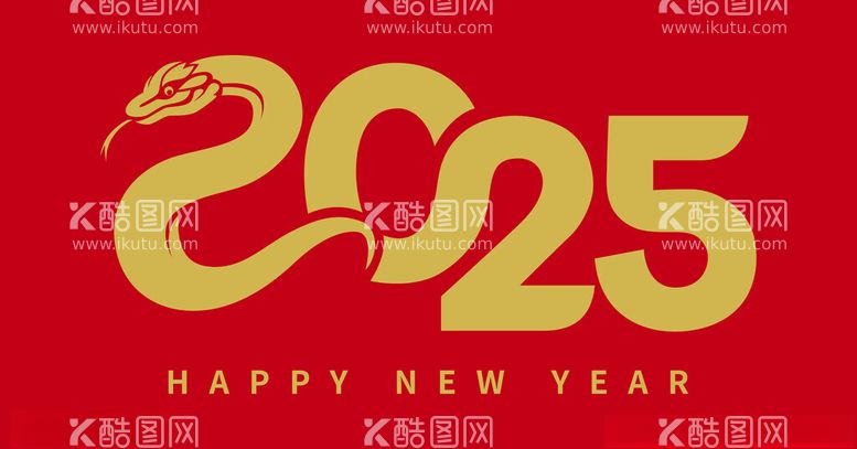 编号：41093501261921204663【酷图网】源文件下载-2025乙巳蛇年