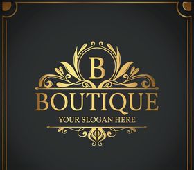 金色时装店标志