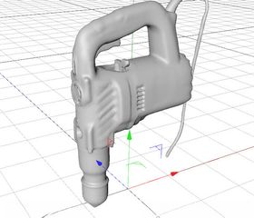 C4D模型电钻