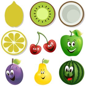 卡通水果