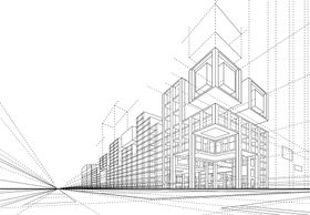 编号：93874509291552437408【酷图网】源文件下载-抽象的3D建筑