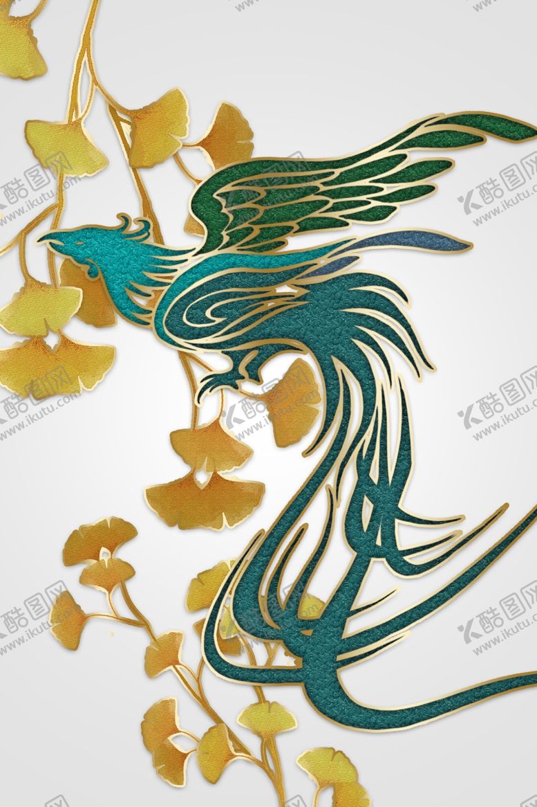编号：22533109191439351498【酷图网】源文件下载-凤凰晶瓷装饰画