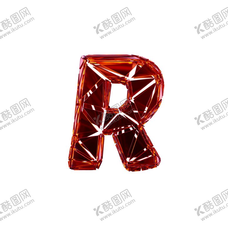 编号：90134309230052535993【酷图网】源文件下载-破碎3D字R