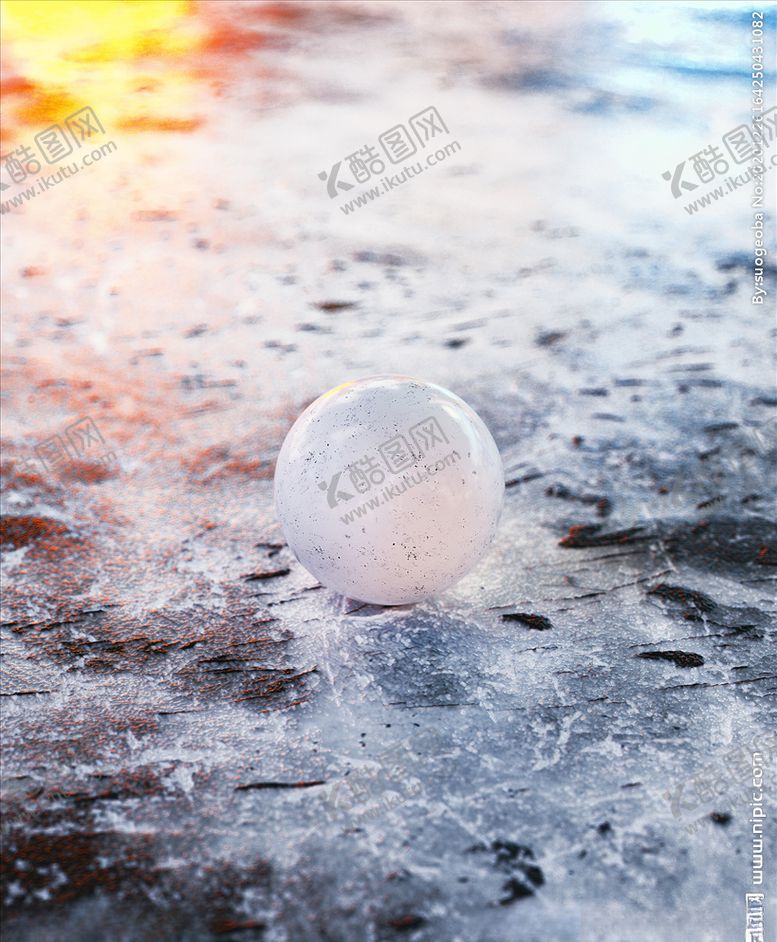 编号：51645209192249426069【酷图网】源文件下载-C4D模型石头岩石上的珠子