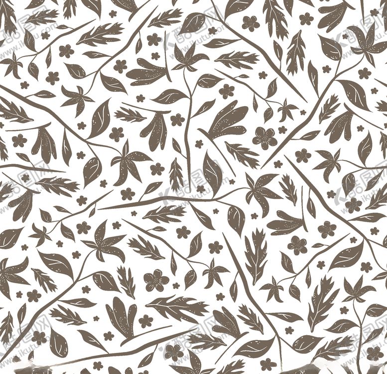 编号：19680009191235075511【酷图网】源文件下载-卡通花鸟植物底纹图案