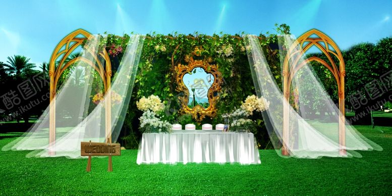 编号：67036010150023421371【酷图网】源文件下载-森系几何高端婚礼