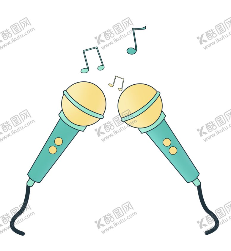 编号：47825010211050478249【酷图网】源文件下载-麦克风金话筒唱歌卡通png素材